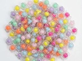 Cuentas plasticas caramelos traslucidos 